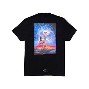Deadly Doll Black Doomed Graphic T-Shirt Top 100% Cotton Women's Size Small